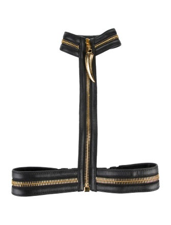 Giuseppe Zanotti Wide Leather Waist Belt