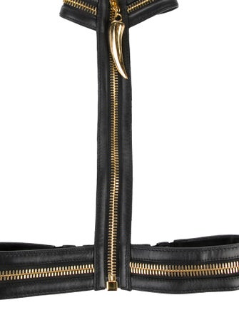 Giuseppe Zanotti Wide Leather Waist Belt