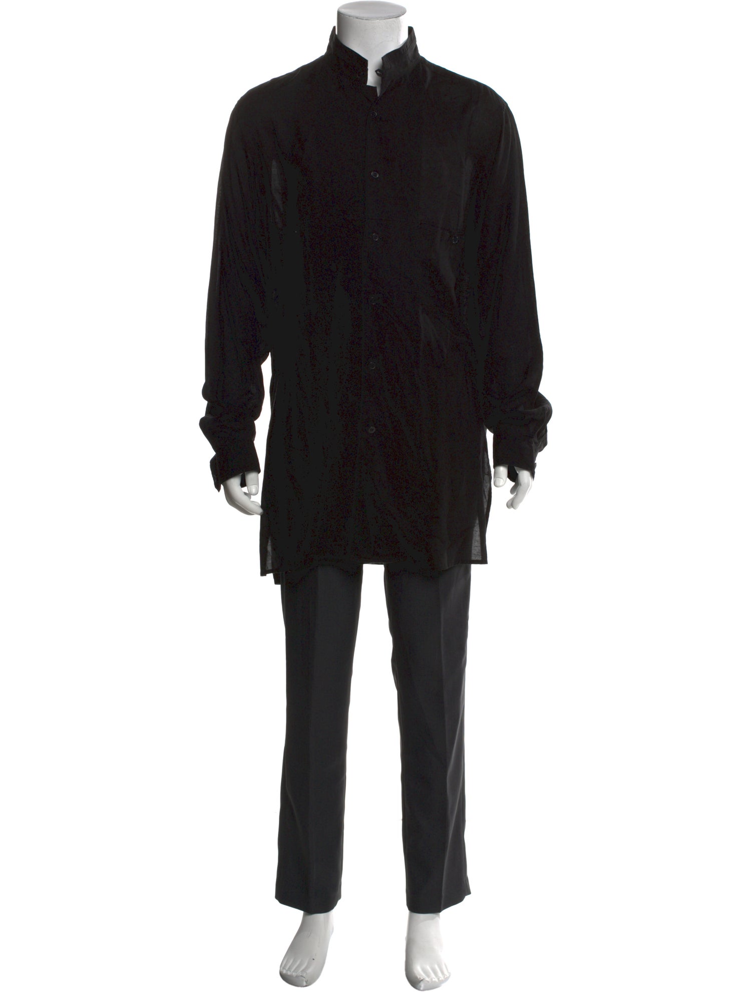 Yohji Yamamoto Pour Homme Long Sleeve Tuxedo Shirt