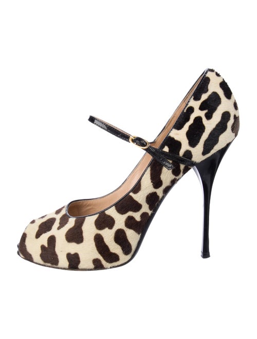 Giuseppe Zanotti Ponyhair Animal Print Pumps