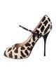Giuseppe Zanotti Ponyhair Animal Print Pumps