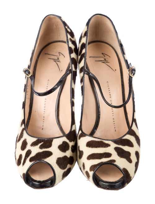 Giuseppe Zanotti Ponyhair Animal Print Pumps