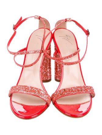 Giuseppe Zanotti Glitter Glitter Accents Sandals