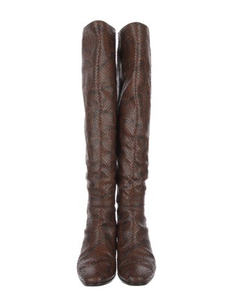 Giuseppe Zanotti Embossed Leather Boots