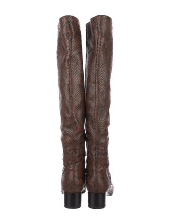 Giuseppe Zanotti Embossed Leather Boots