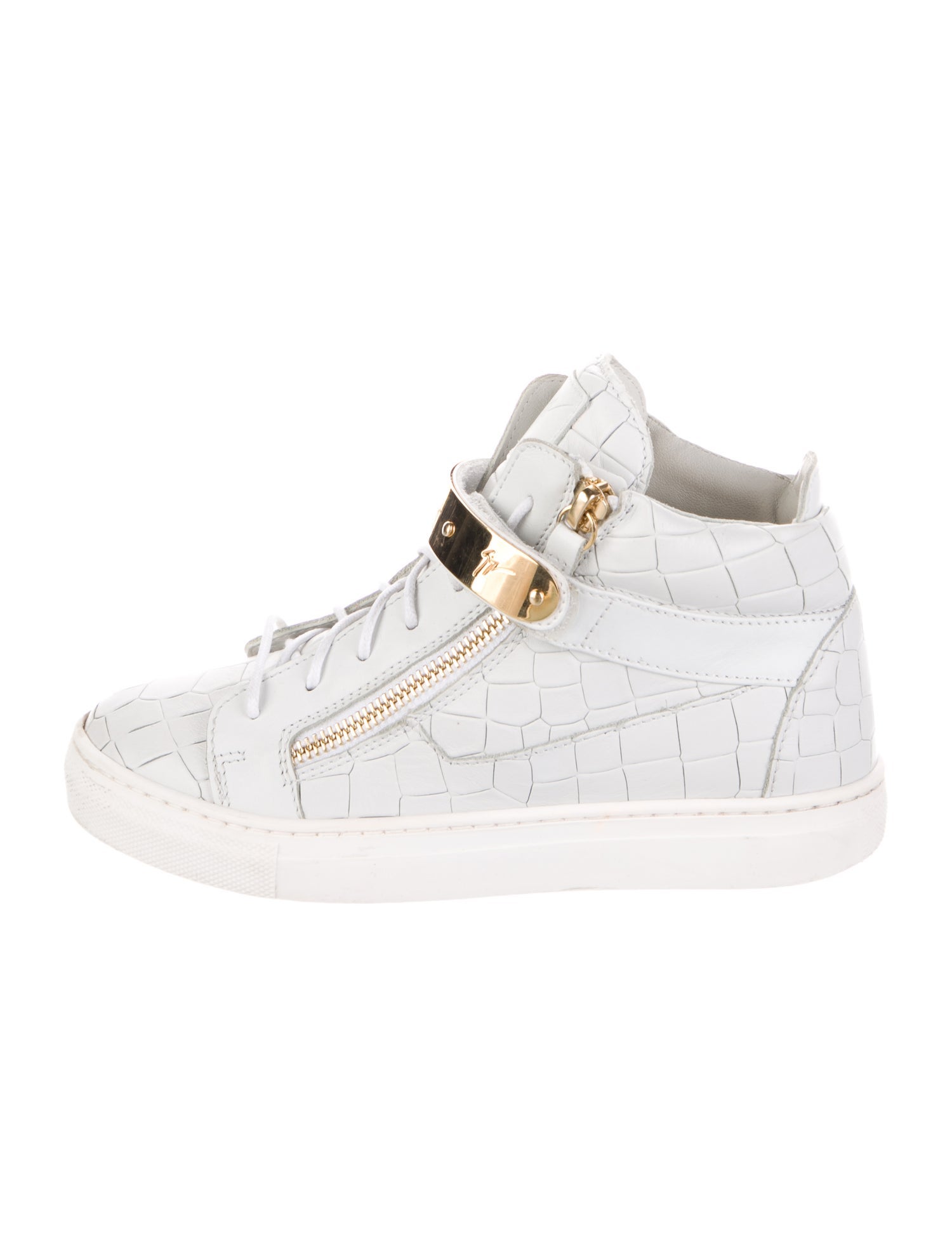 Giuseppe Zanotti Boys' Leather High Top Sneaker