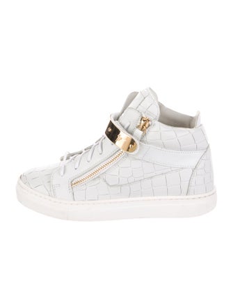 Giuseppe Zanotti Boys' Leather High Top Sneaker