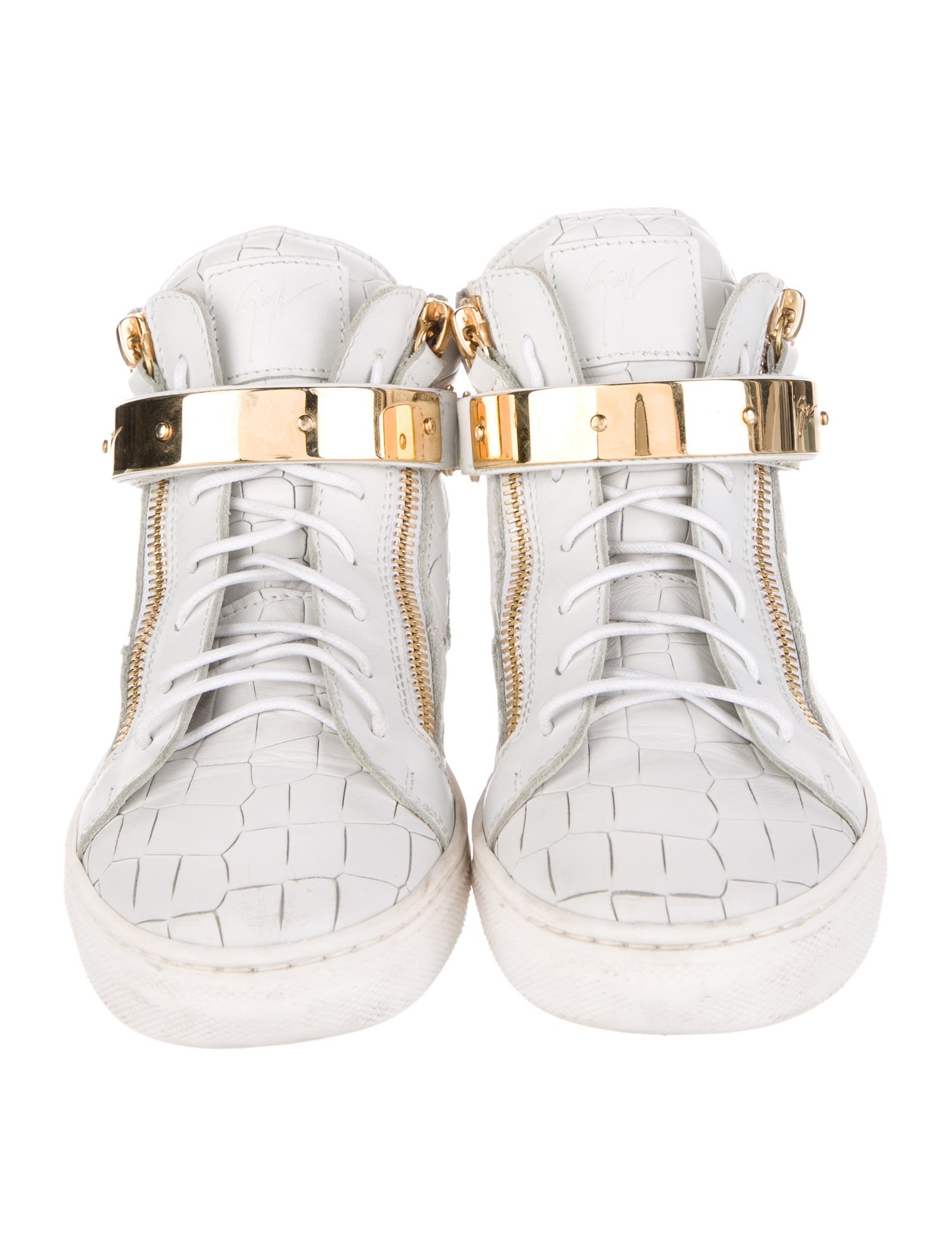 Giuseppe Zanotti Boys' Leather High Top Sneaker