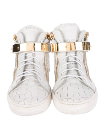 Giuseppe Zanotti Boys' Leather High Top Sneaker