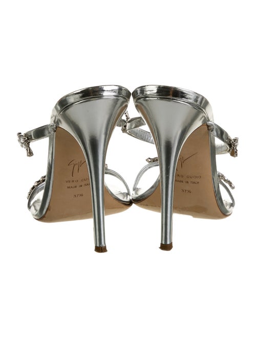 Giuseppe Zanotti Leather Crystal Embellishments Slides