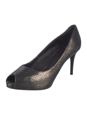 Giuseppe Zanotti Leather Cutout Accent Pumps