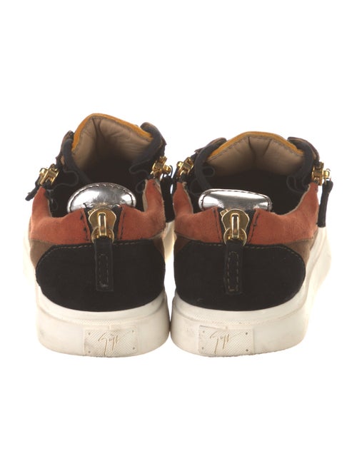 Giuseppe Zanotti Suede Colorblock Pattern Sneakers