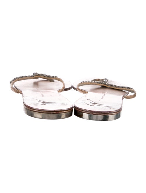 Giuseppe Zanotti Leather Animal Print Slides