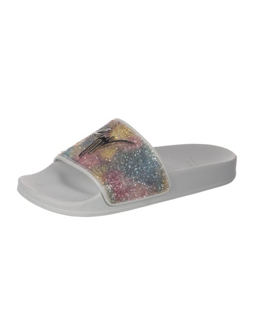 Giuseppe Zanotti Glitter Printed Slides