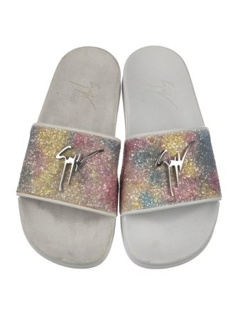 Giuseppe Zanotti Glitter Printed Slides