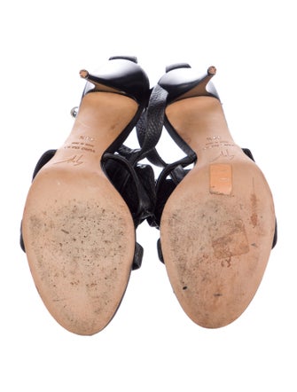 Giuseppe Zanotti Leather Studded Accents Sandals
