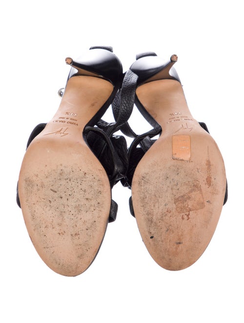 Giuseppe Zanotti Leather Studded Accents Sandals