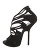Giuseppe Zanotti Suede Cutout Accent Gladiator Sandals