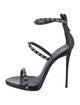 Giuseppe Zanotti Patent Leather Studded Accents Sandals