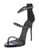 Giuseppe Zanotti Patent Leather Studded Accents Sandals