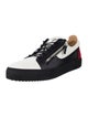 Giuseppe Zanotti Leather Colorblock Pattern Sneakers