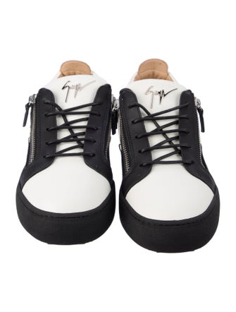 Giuseppe Zanotti Leather Colorblock Pattern Sneakers