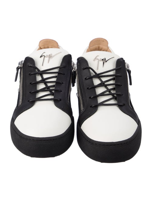 Giuseppe Zanotti Leather Colorblock Pattern Sneakers