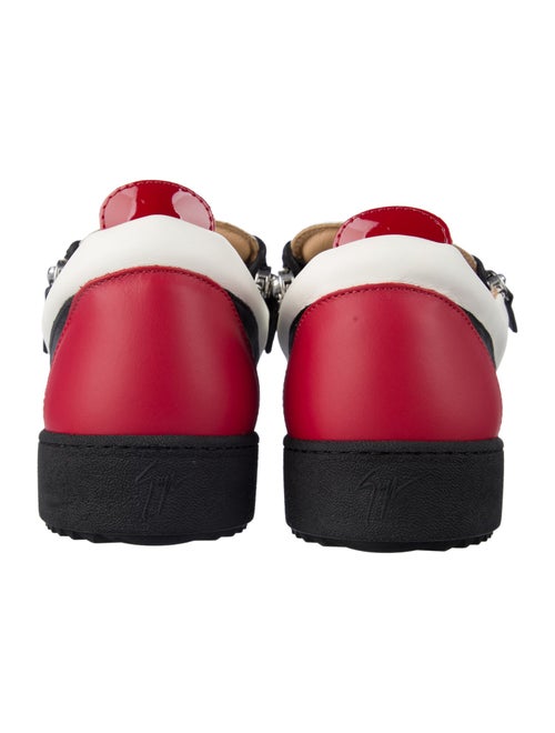 Giuseppe Zanotti Leather Colorblock Pattern Sneakers
