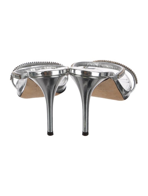 Giuseppe Zanotti Leather Crystal Embellishments Slides