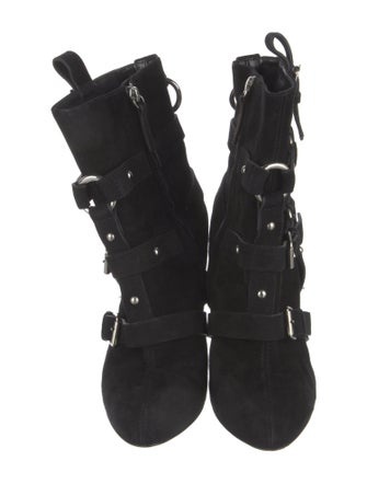 Giuseppe Zanotti Suede Lace-Up Boots