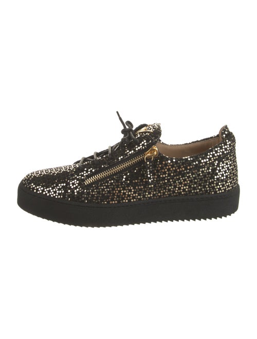 Giuseppe Zanotti Canvas Sequin Embellishments Sneakers