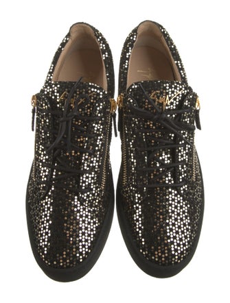 Giuseppe Zanotti Canvas Sequin Embellishments Sneakers