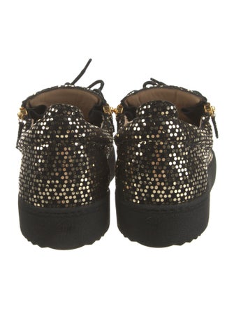 Giuseppe Zanotti Canvas Sequin Embellishments Sneakers