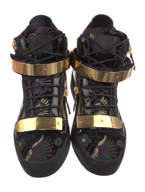 Giuseppe Zanotti Leather Printed Lace-Up Boots