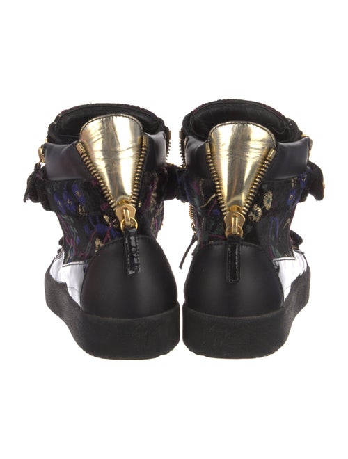 Giuseppe Zanotti Leather Printed Lace-Up Boots