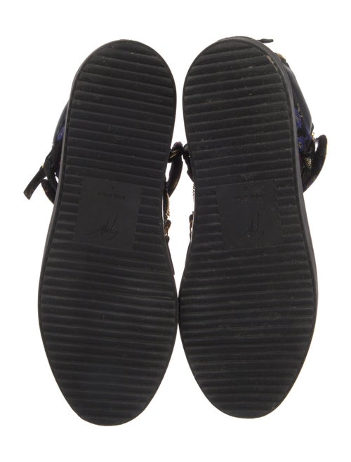 Giuseppe Zanotti Leather Printed Lace-Up Boots