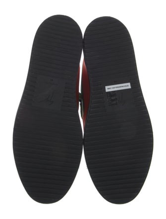 Giuseppe Zanotti Patent Leather Colorblock Pattern Sneakers