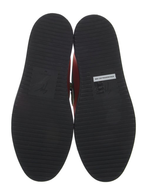 Giuseppe Zanotti Patent Leather Colorblock Pattern Sneakers