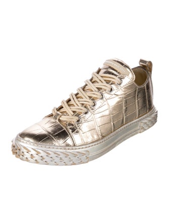 Giuseppe Zanotti Embossed Leather Printed Sneakers