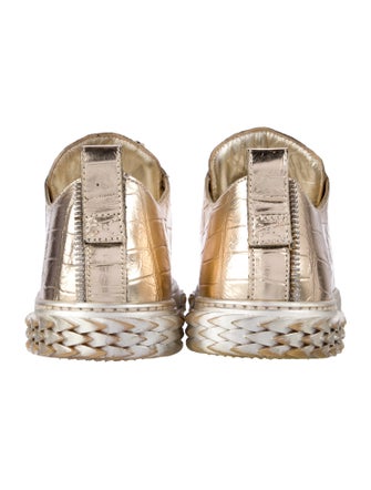 Giuseppe Zanotti Embossed Leather Printed Sneakers