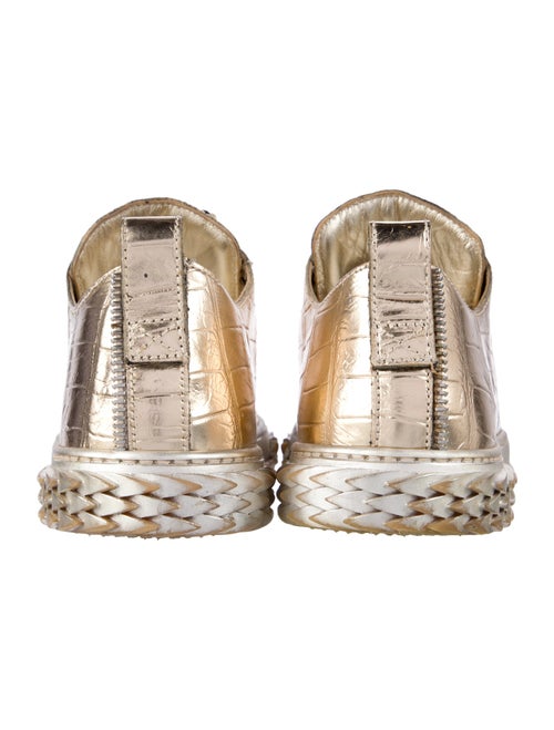 Giuseppe Zanotti Embossed Leather Printed Sneakers