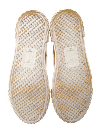 Giuseppe Zanotti Embossed Leather Printed Sneakers