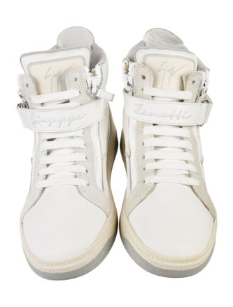 Giuseppe Zanotti Leather Colorblock Pattern Sneakers