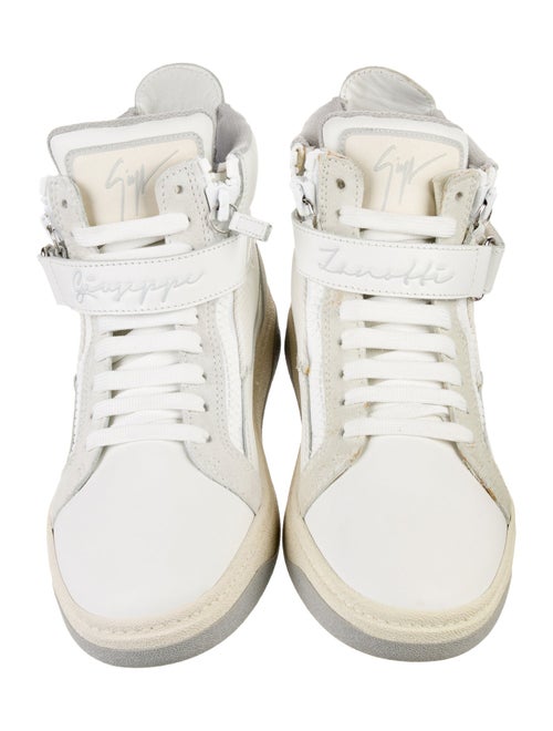 Giuseppe Zanotti Leather Colorblock Pattern Sneakers