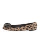 Giuseppe Zanotti Ponyhair Animal Print Flats