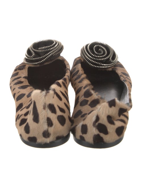 Giuseppe Zanotti Ponyhair Animal Print Flats