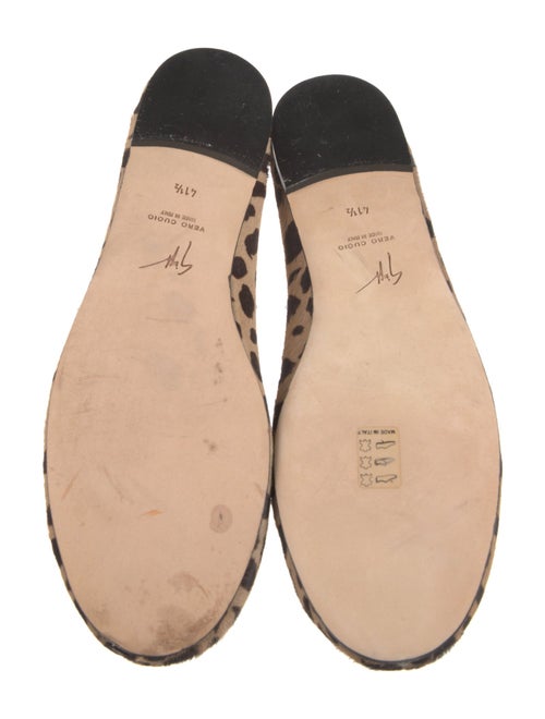Giuseppe Zanotti Ponyhair Animal Print Flats