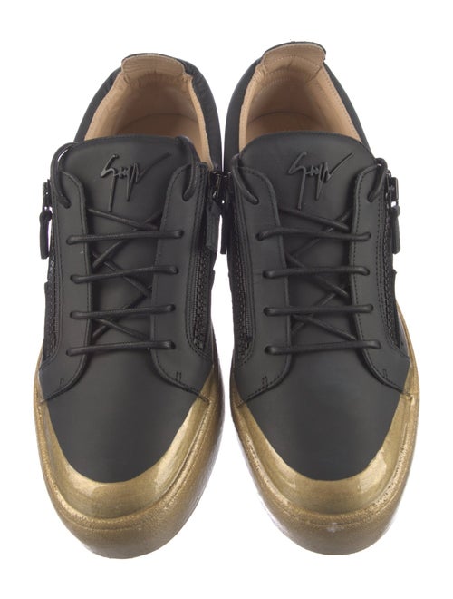 Giuseppe Zanotti Leather Colorblock Pattern Sneakers