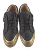 Giuseppe Zanotti Leather Colorblock Pattern Sneakers