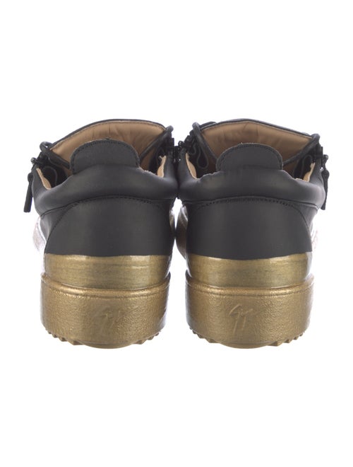 Giuseppe Zanotti Leather Colorblock Pattern Sneakers